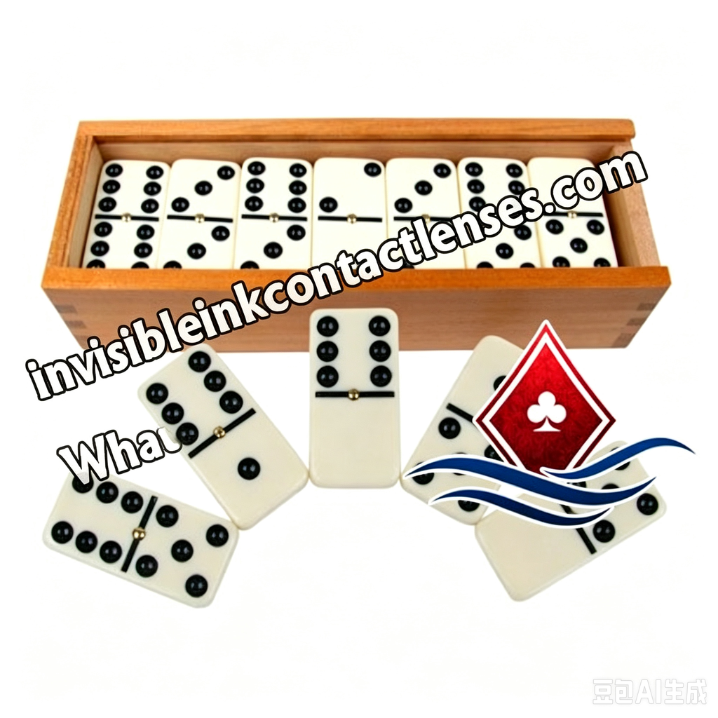 Domino contrassegnati con inchiostro invisibile per lenti a contatto a infrarossi