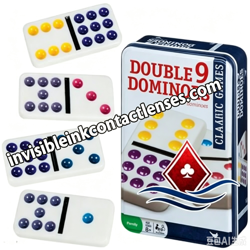 Domino contrassegnati con inchiostro invisibile per lenti a contatto a infrarossi