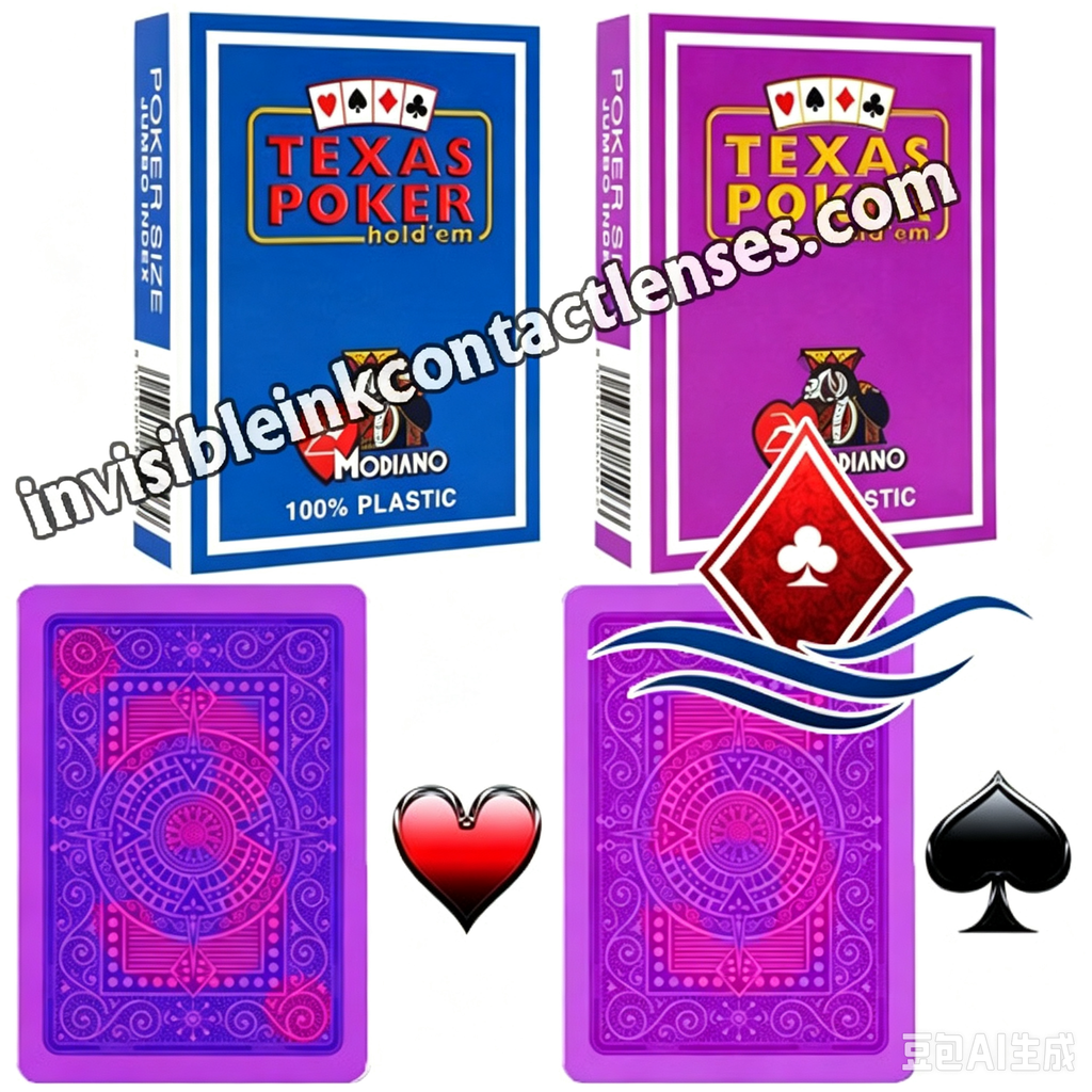 Carte segnate Modiano Texas Holdem con inchiostro invisibile