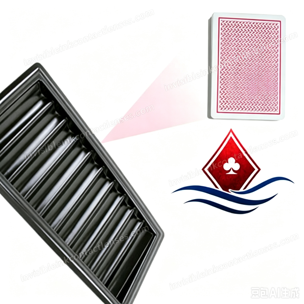 Scanner per carte da poker con vassoio per fiches da poker