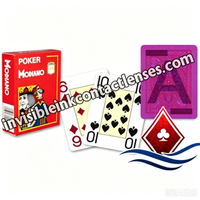 Tarjetas de póquer con lentes de contacto infrarrojas Modiano Cristallo